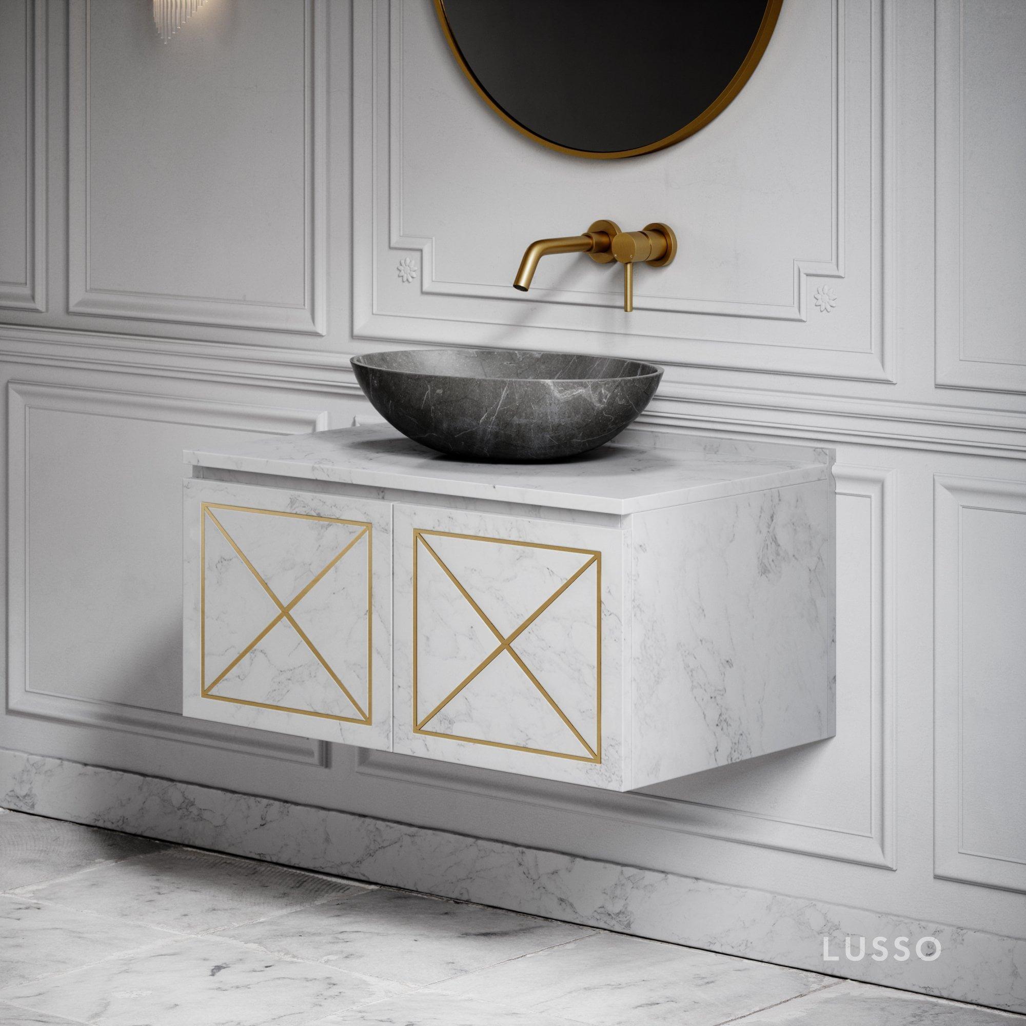 Classic Elegance: Opt for marble and luxe fixtures in your bathroom space