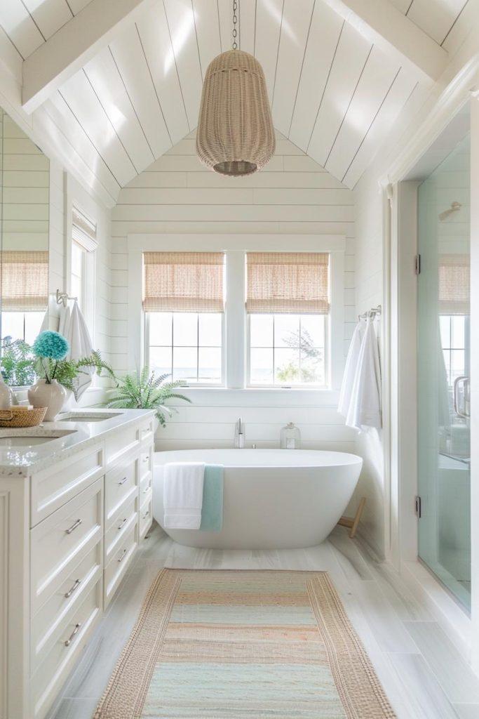 Coastal Chic: Bring ocean vibes to your bathroom with serene ‌colors