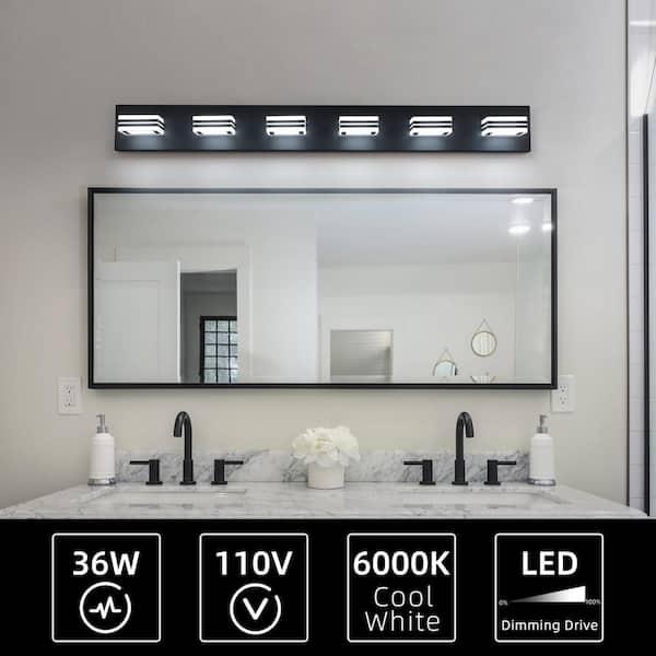 Smart mirrors​ with integrated lighting for‍ a high-tech modern bathroom