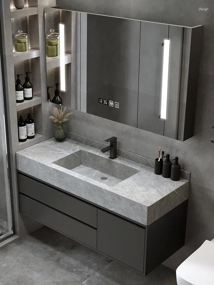 Minimalist cabinetry to keep your modern bathroom clutter-free