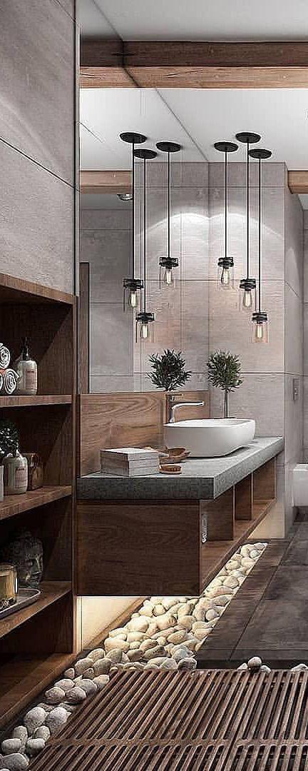 Spa-like‌ wooden accents turn your bathroom into ⁢a peaceful retreat