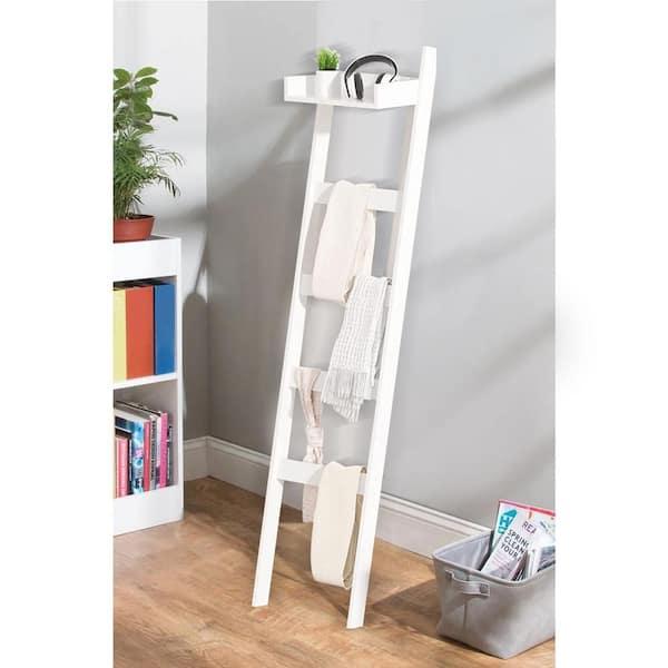 Add a wooden ladder for stylish towel storage ⁣in your wooden⁢ bathroom