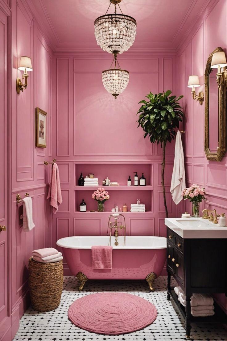 Luxe Retreat: Add gold accents and plush fabrics⁤ for a glamorous ‌bathroom