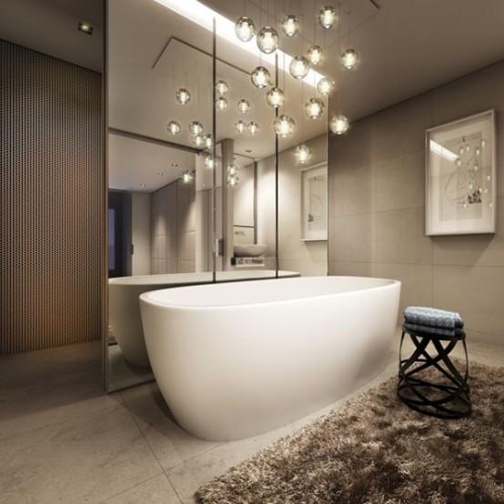 Ambient ⁤lighting options to create a soothing ⁢modern bathroom atmosphere