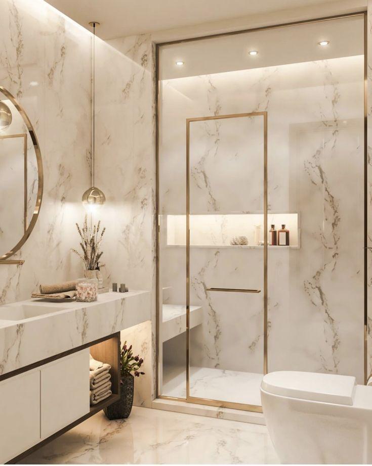 Urban Chic: Sleek lines and modern finishes define your ‌bathroom style