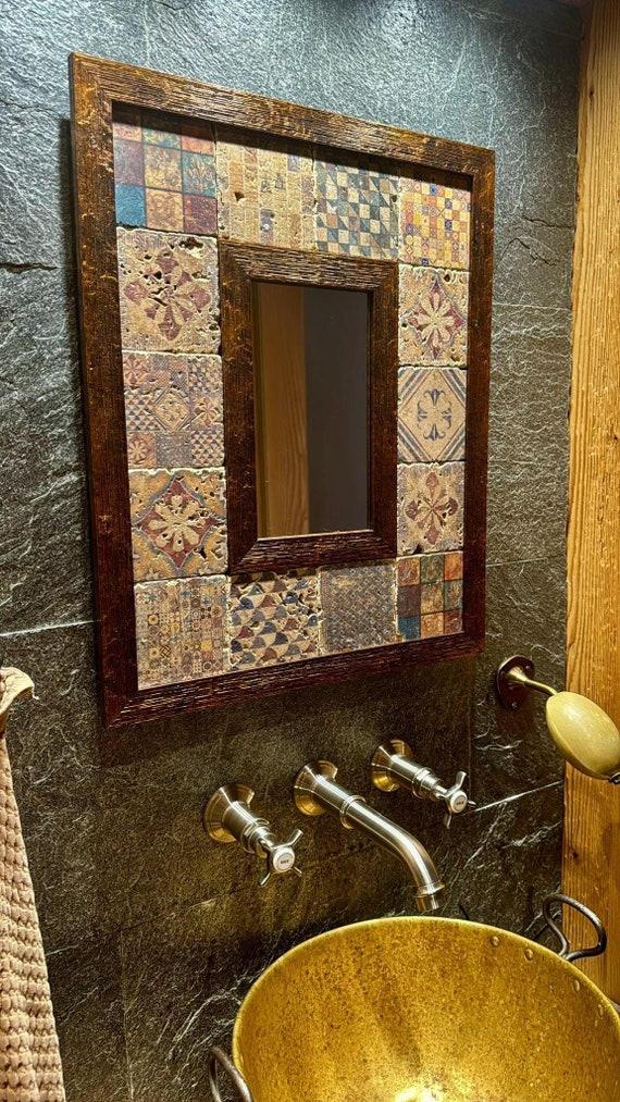 Incorporate a vintage mirror for ⁣an eclectic ⁤vibe in your boho bathroom