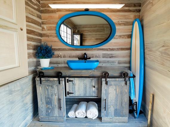 Sleek vanity with double sinks for ultimate ​modern ‍bathroom luxury