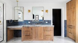 Nature-inspired bathroom: Earth tones and stone features for organic beauty