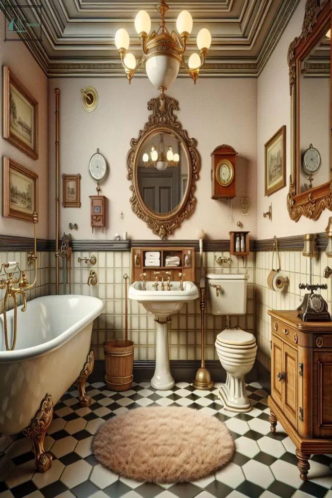 Vintage Charm: Infuse your bathroom with retro-inspired details