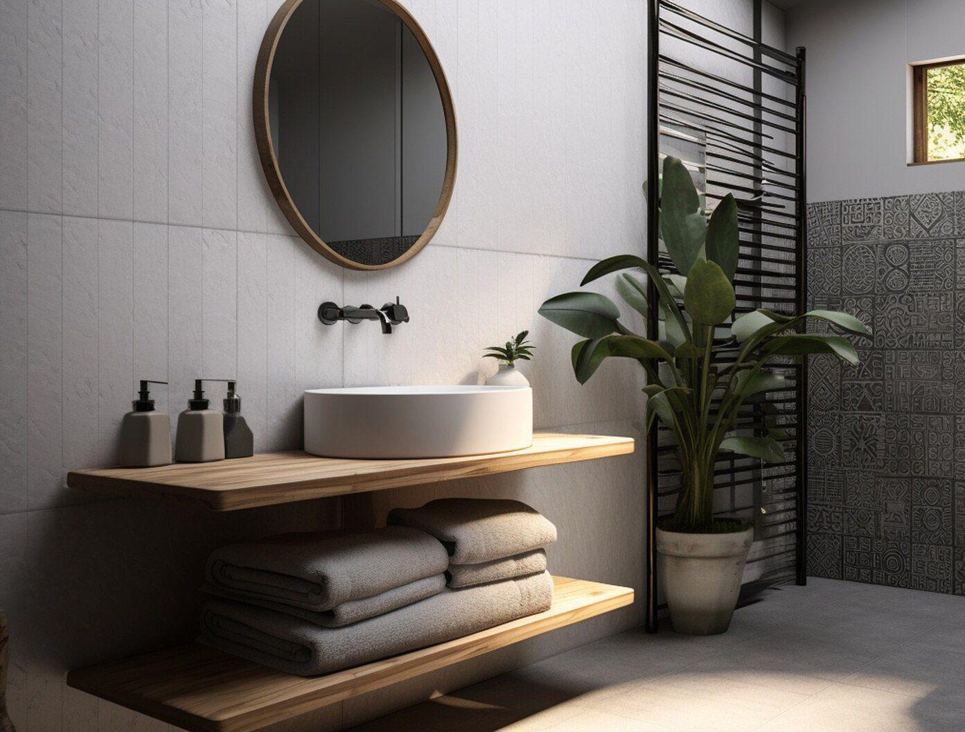 Minimalist Zen: Create a⁢ calm bathroom⁤ with sleek lines and neutral colors