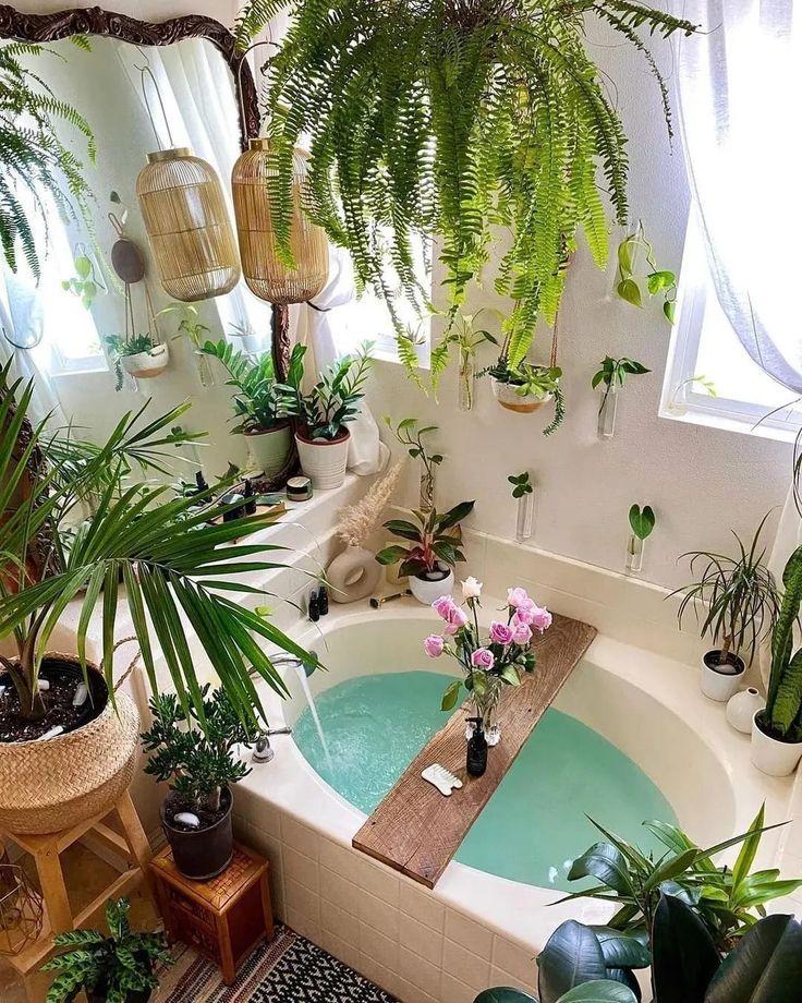 Incorporate plants for an organic touch‌ that brightens your boho bathroom ⁤space