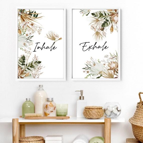 Add⁢ colorful,​ bohemian-inspired ⁣artwork to bring life to your boho bathroom walls