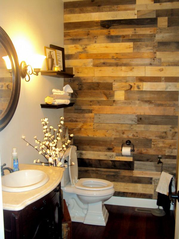 Feature an⁢ accent wall of ‍reclaimed wood‍ in your ‌wooden bathroom