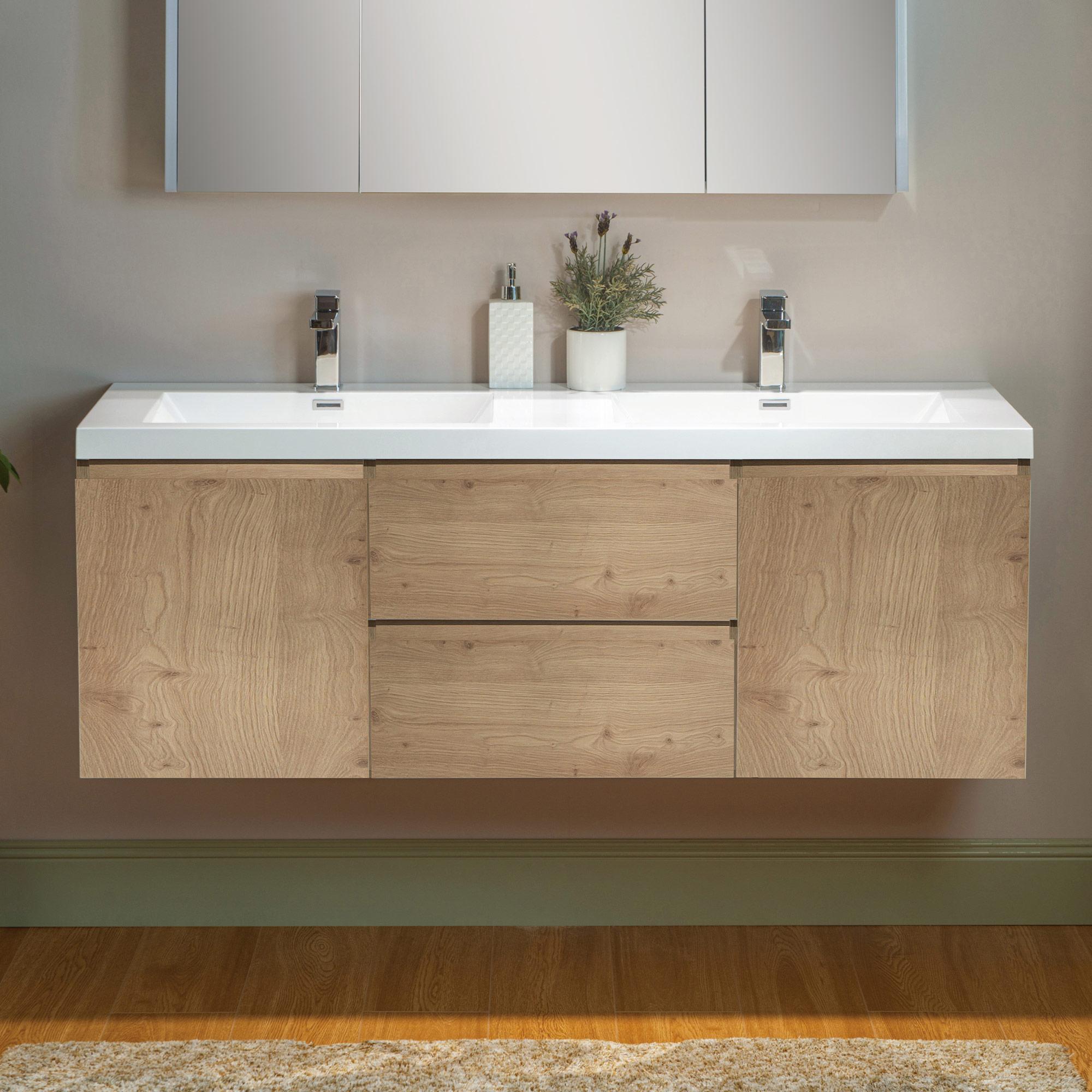 Embrace earthy tones with natural wooden bathroom ‌vanities