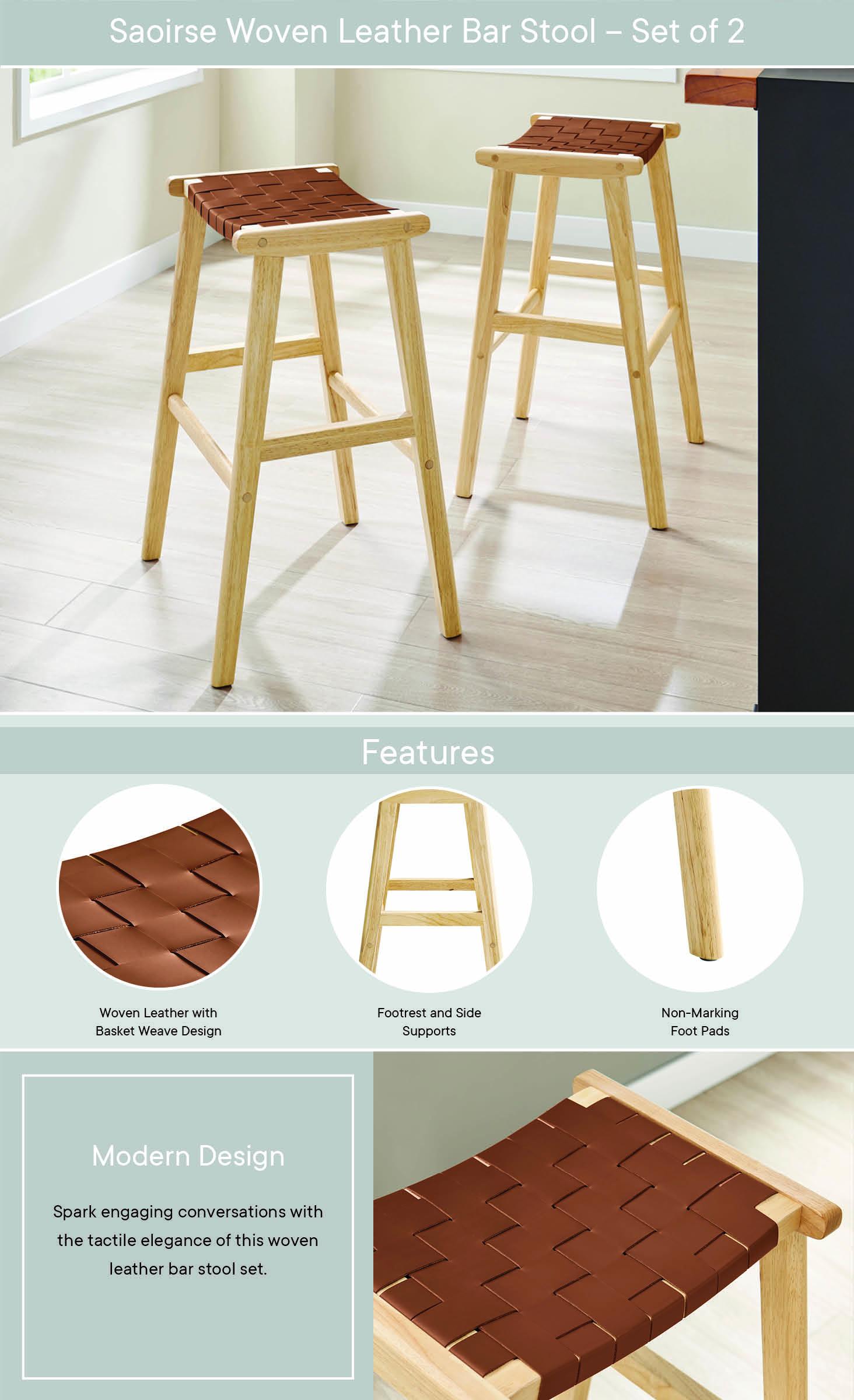 Use a wooden stool for functionality and ⁢elegance​ in design