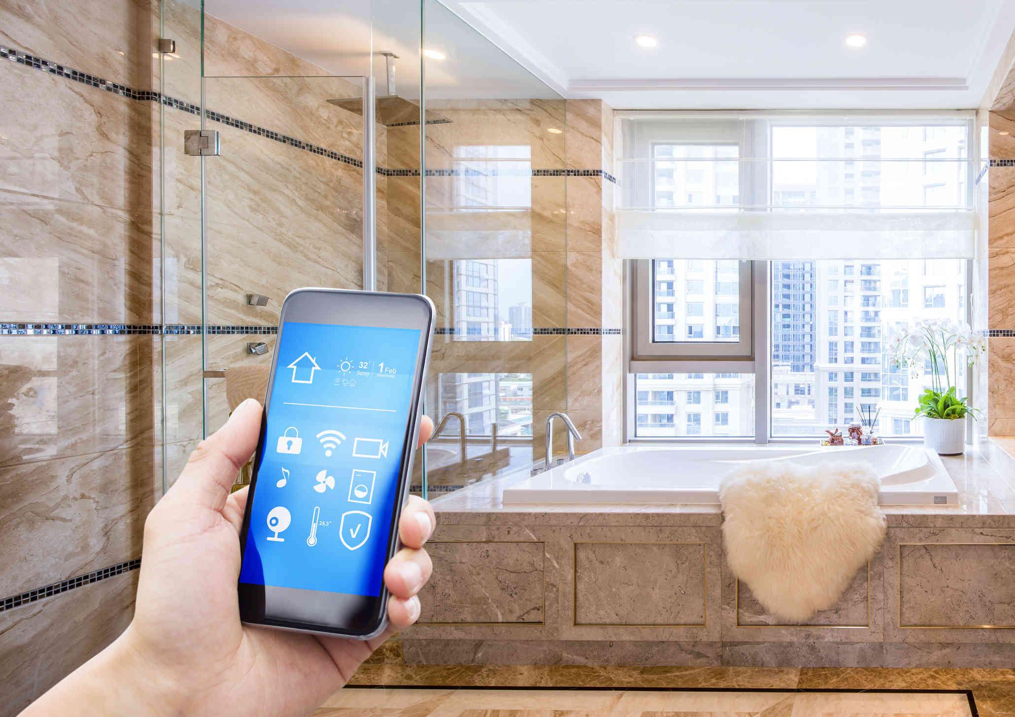 Integrate smart technology to enhance efficiency in​ your modern bathroom