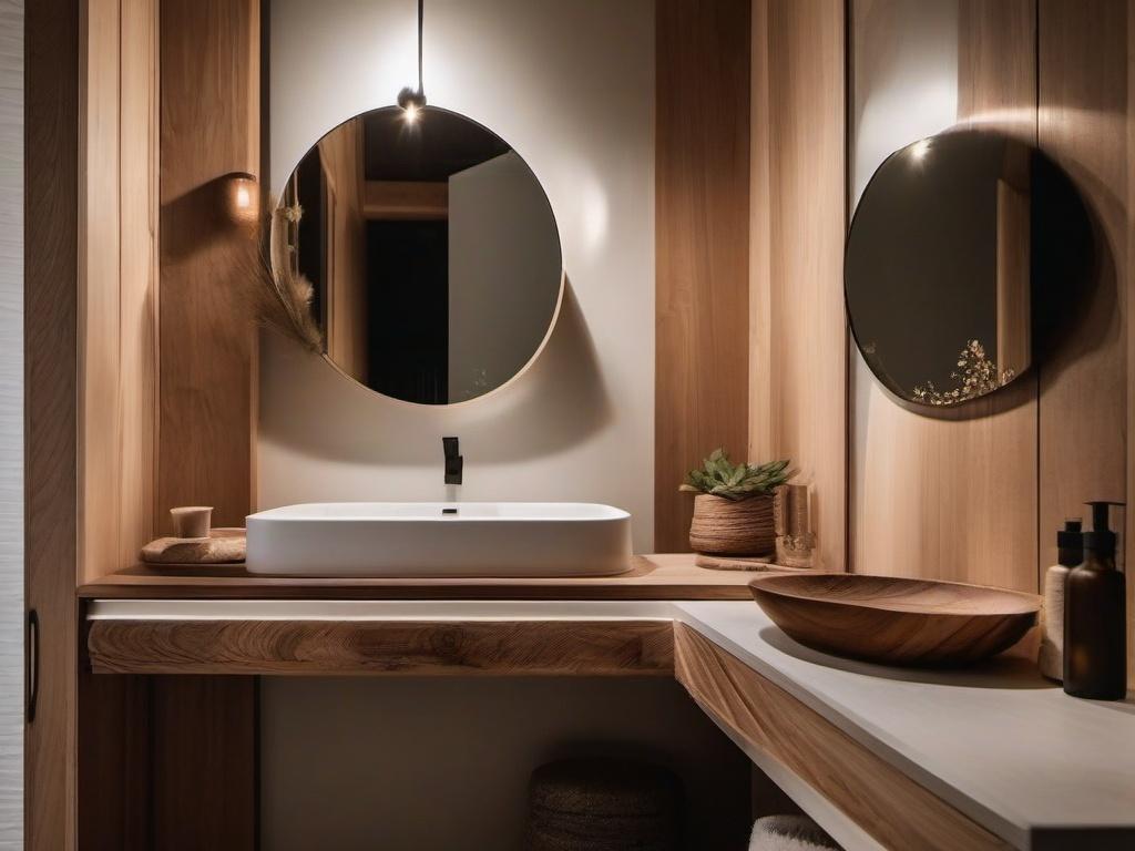 Implement ​soft lighting ‍to enhance the serenity⁤ of your wooden bathroom