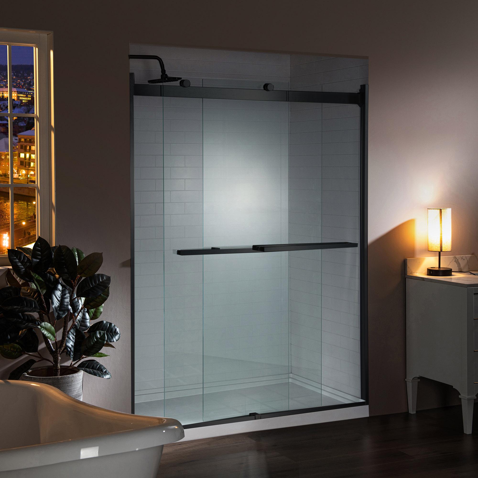 Use ​frameless glass doors to enhance space ‌in ​your modern bathroom