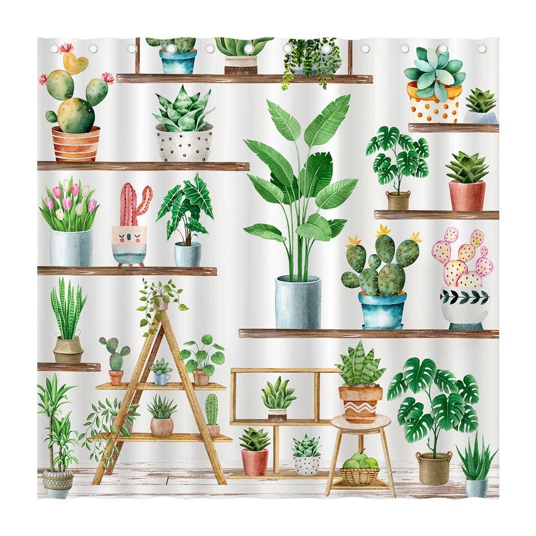 Add⁣ potted​ succulents or​ cacti for ⁤greenery in ⁣your⁤ boho bathroom