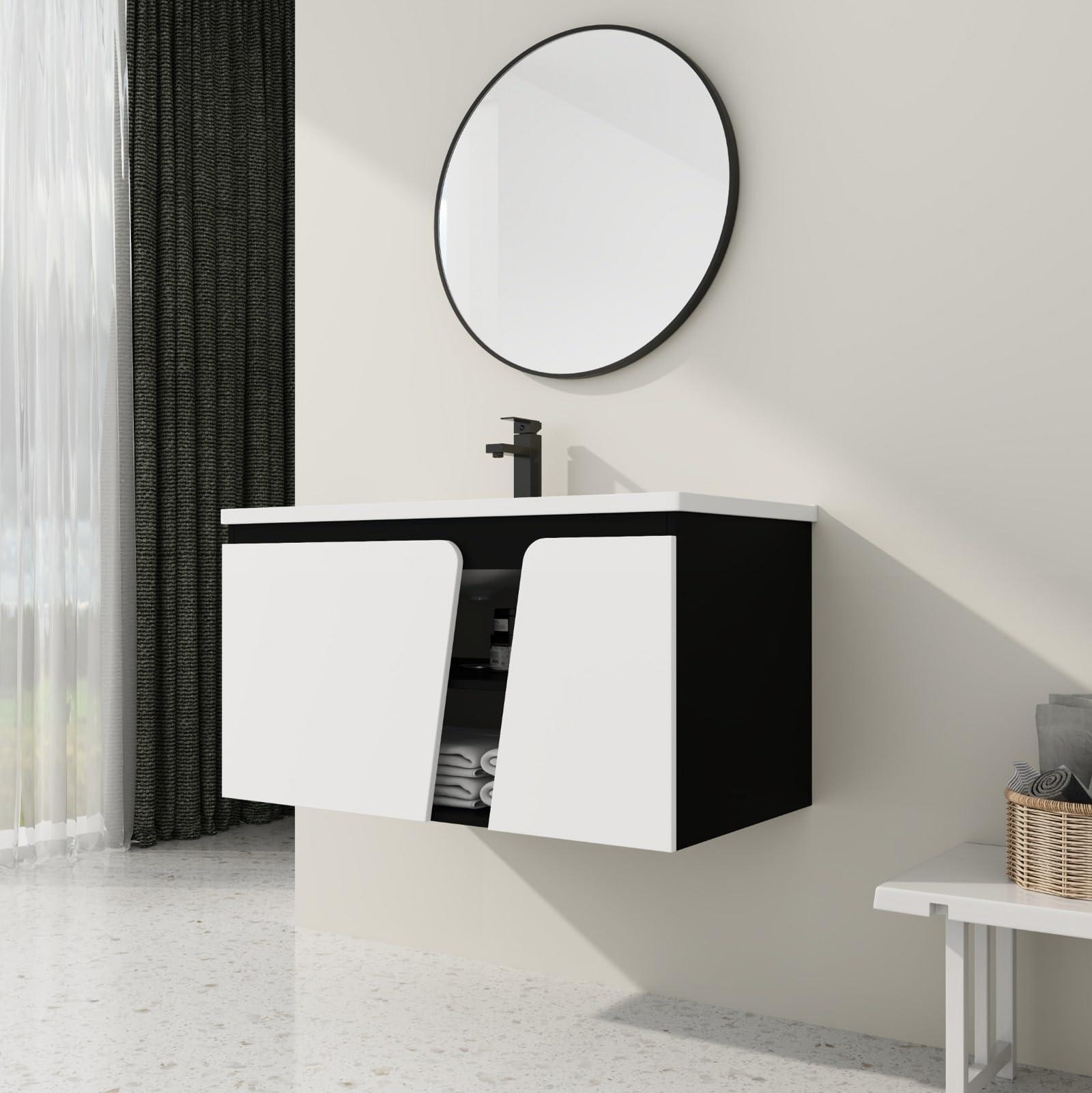 Wall-mounted⁢ vanities to save space in your modern bathroom