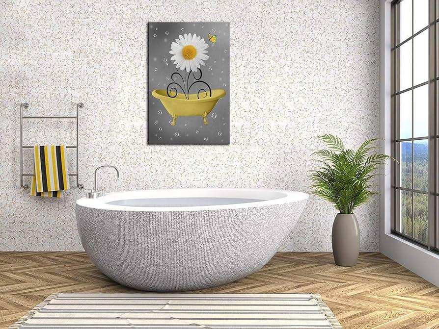 Contemporary art pieces for personality ​in your modern bathroom