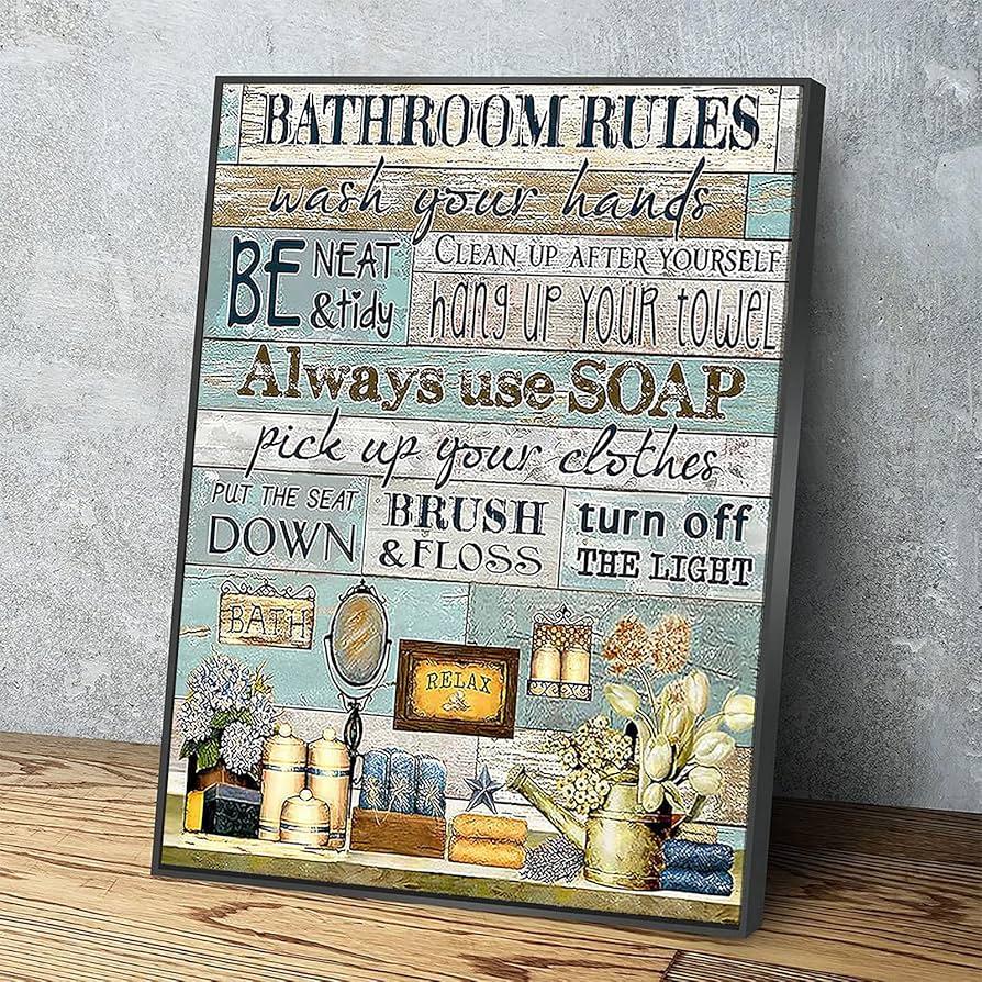 Use wood-framed artwork ‍to personalize your wooden bathroom experience