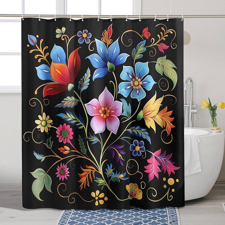 Choose an artistic shower curtain ⁣to tie together the⁢ theme of your eclectic bathroom