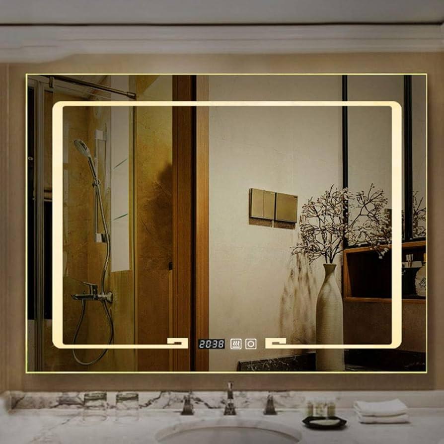 Add smart‌ mirrors for a tech-savvy modern bathroom experience