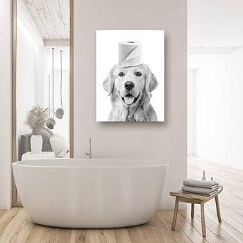 Personalize your modern bathroom with custom artwork and decor