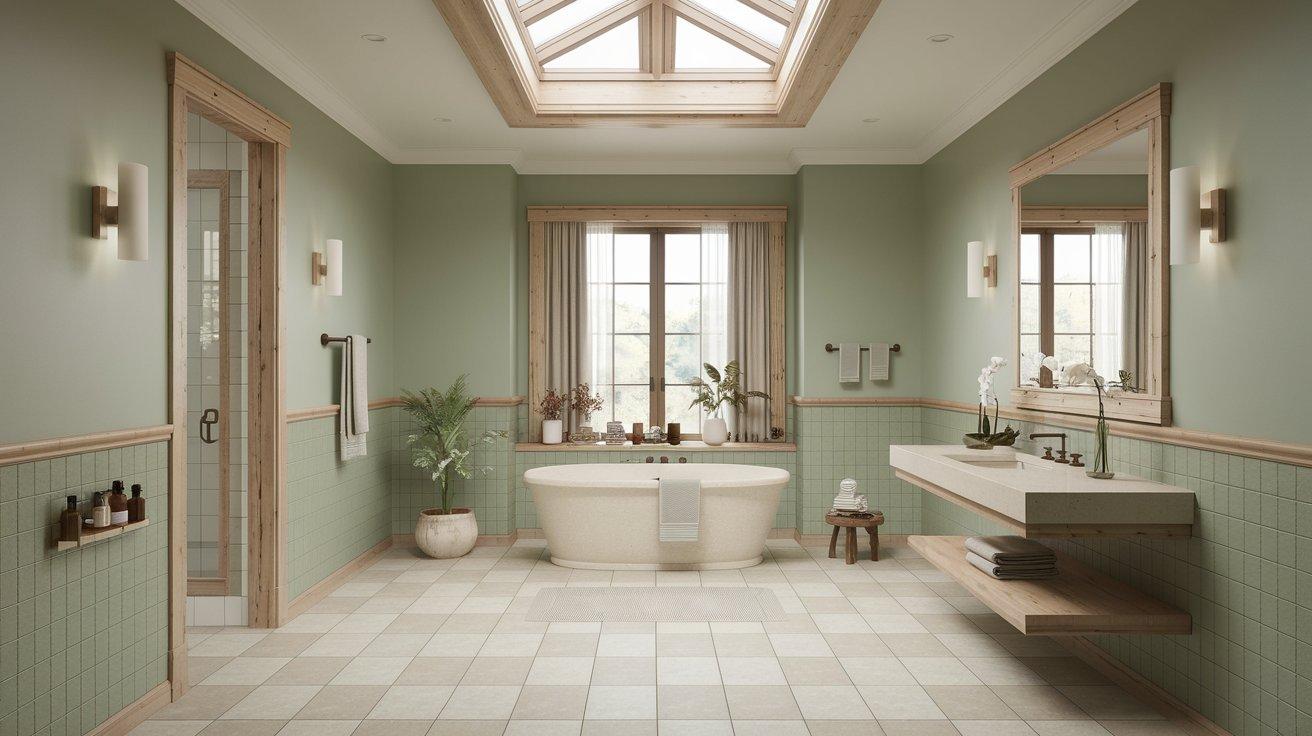 Spa-inspired bathroom: Create ⁣a ⁢serene⁤ oasis with calming colors and⁣ textures