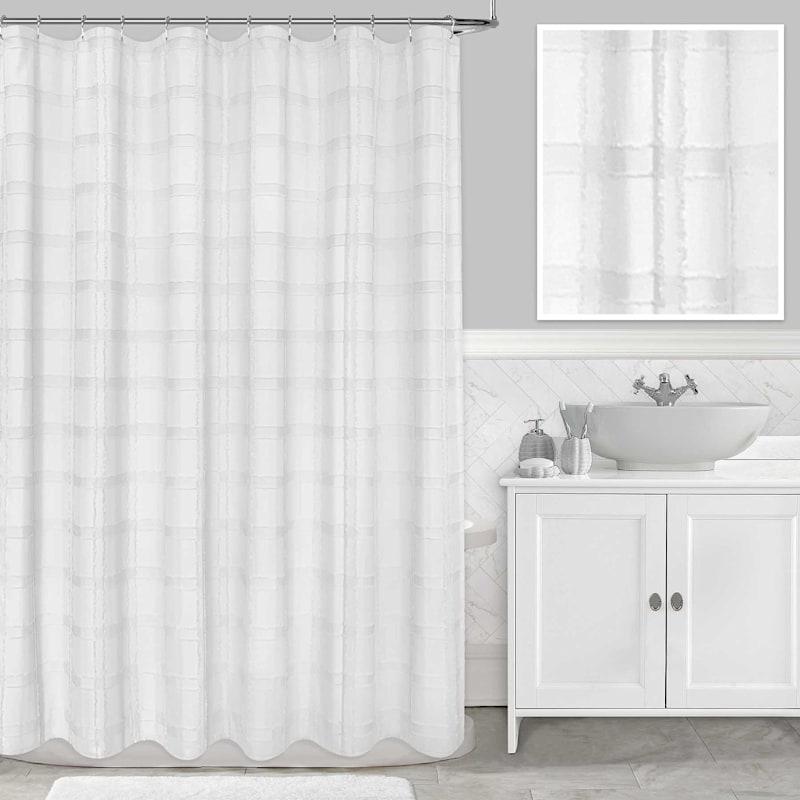 Textured​ Shower Curtain: Introduce depth and style to your modern⁤ bathroom aesthetic