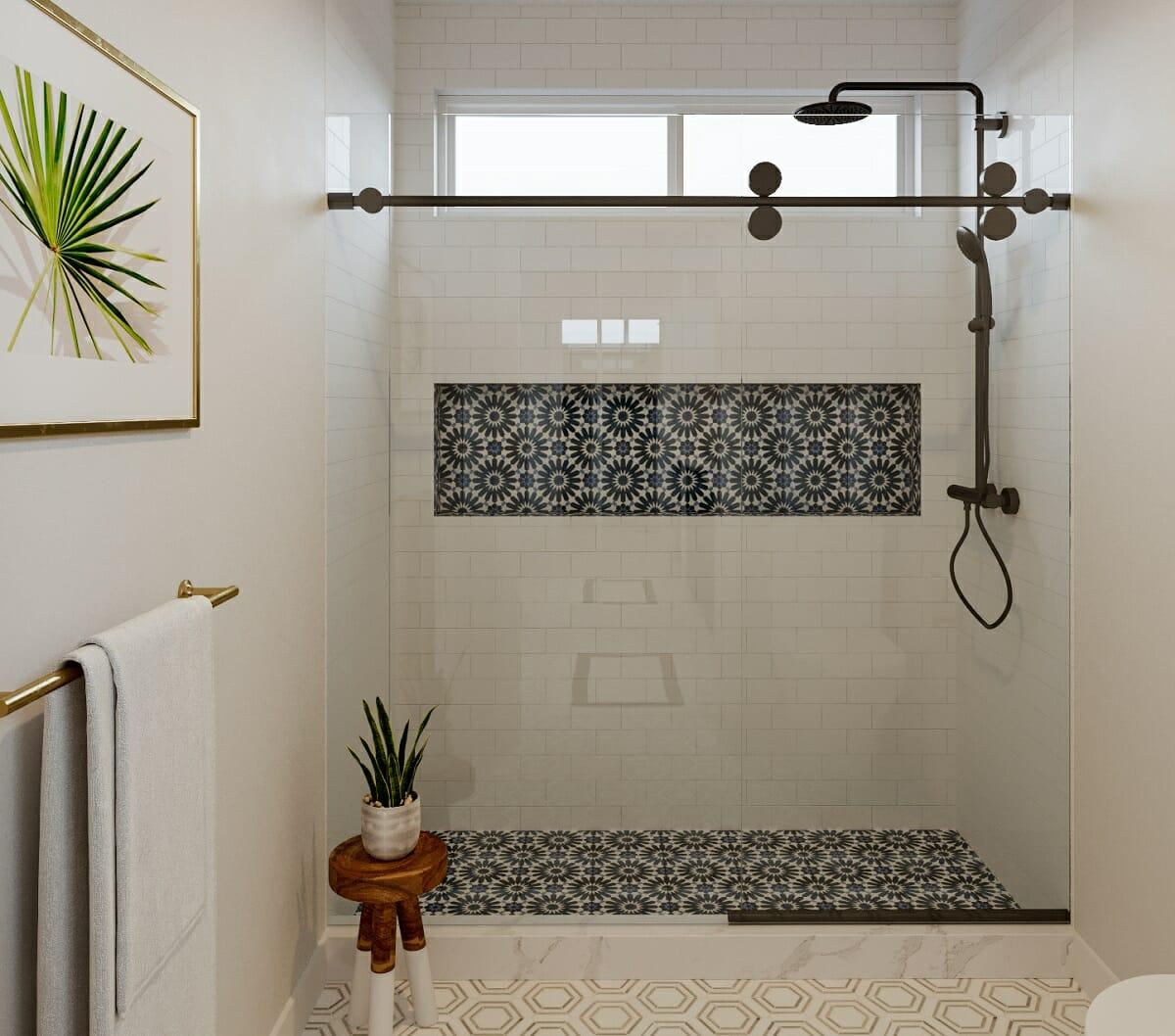 Explore patterned‍ tiles for a bold ⁣statement in your stylish boho bathroom