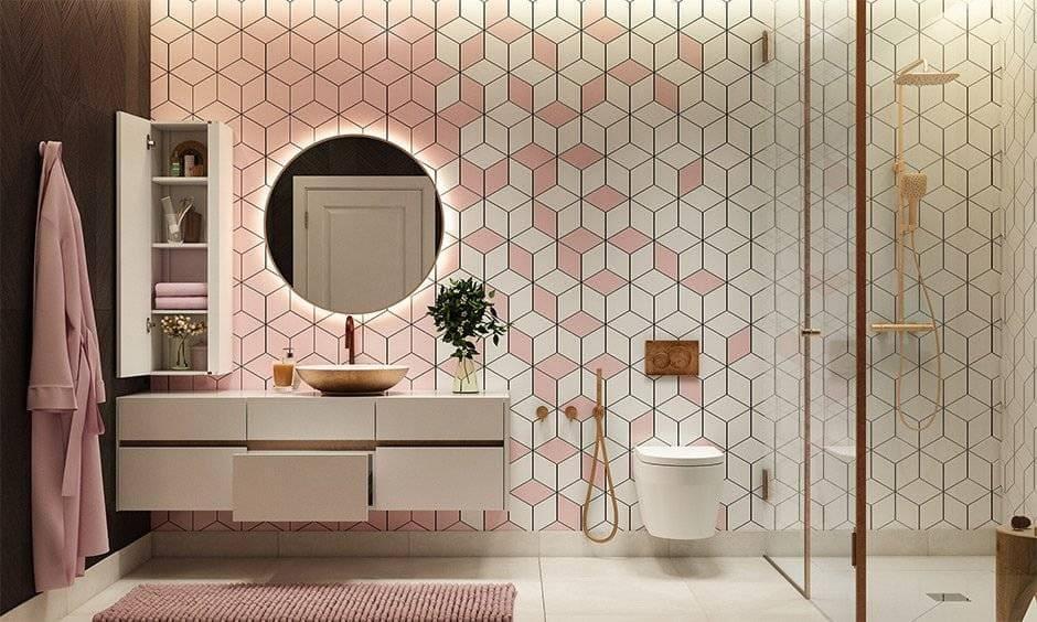 Cultural Mosaic: Diverse influences combine for a unique bathroom aesthetic