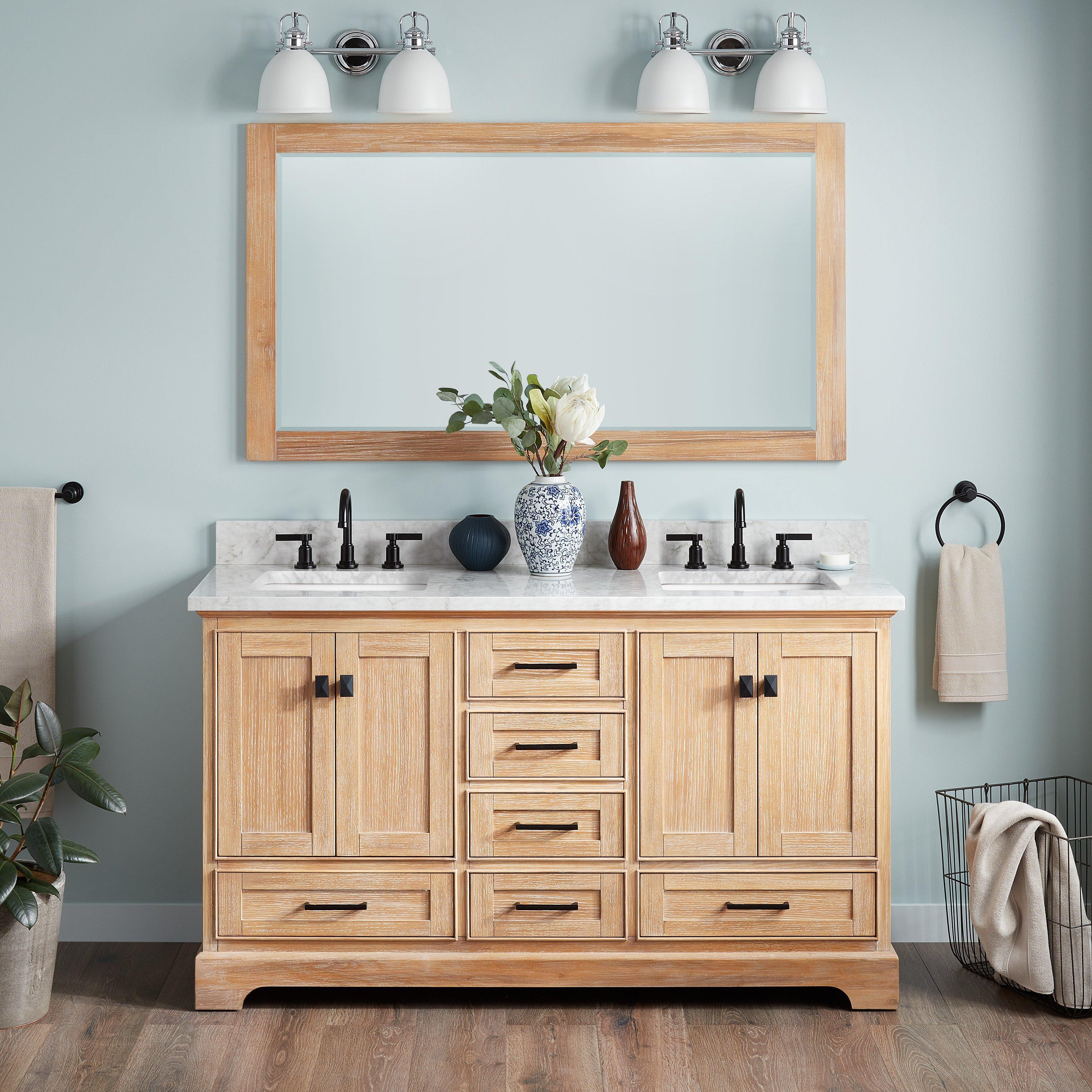 Integrate a wooden ⁣vanity for a seamless wooden bathroom look