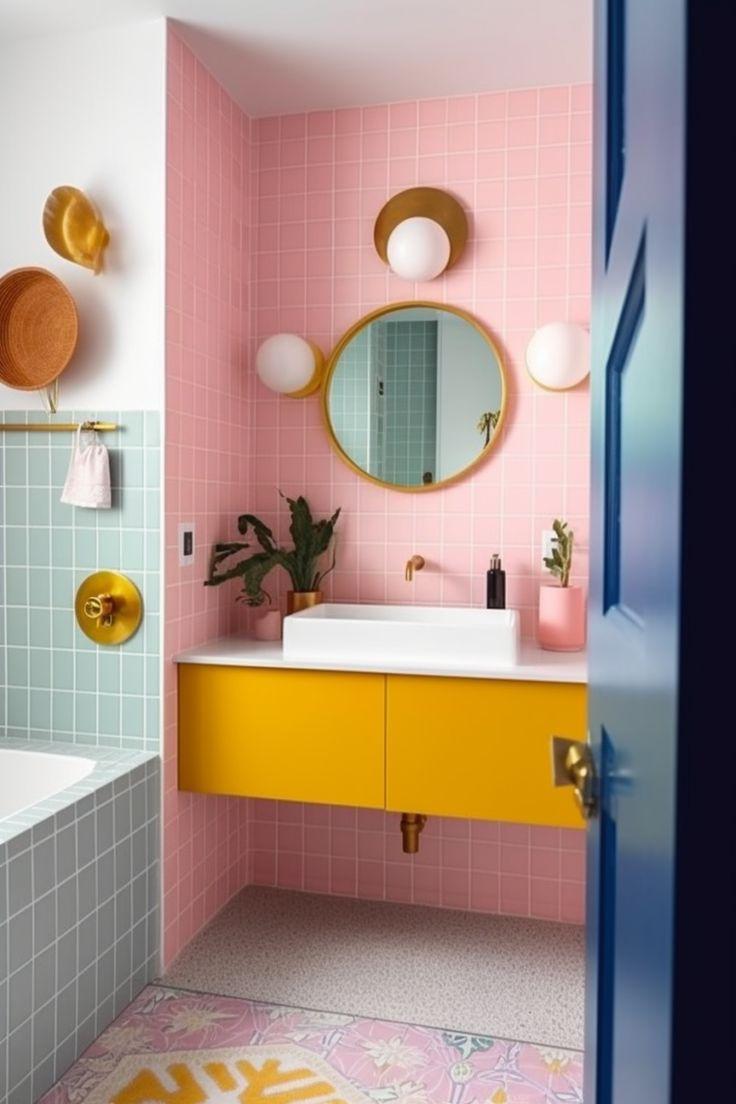 Pastel bathroom fixtures elevate elegance without ‌overwhelming the space