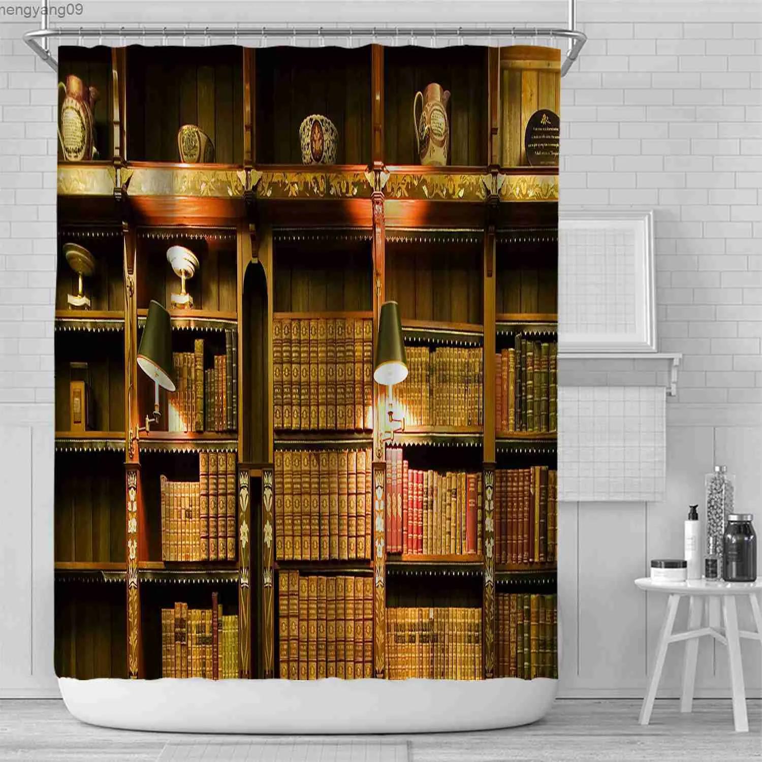 Vintage publications or books can double as decor in an eclectic bathroom