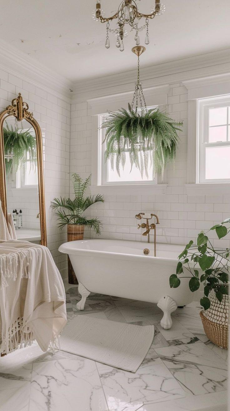 Opt for a freestanding ⁣soaking tub to enhance your boho bathrooms​ tranquility