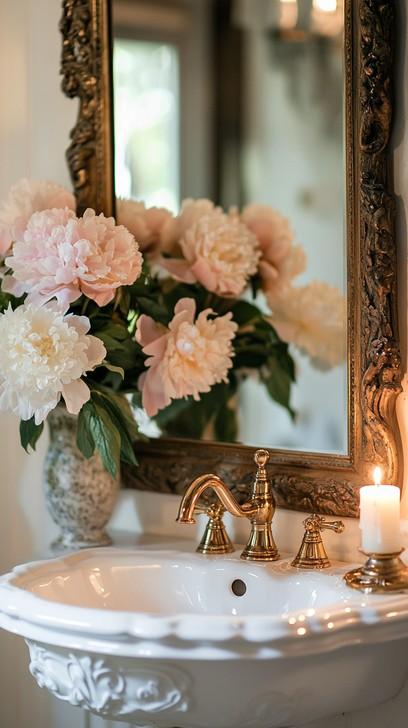 Incorporate eclectic elements like a‍ vintage mirror to enhance your⁣ bathroom aesthetic