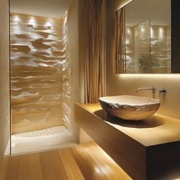 Zen bathroom: Natural elements and⁢ soft lighting for peaceful reflection