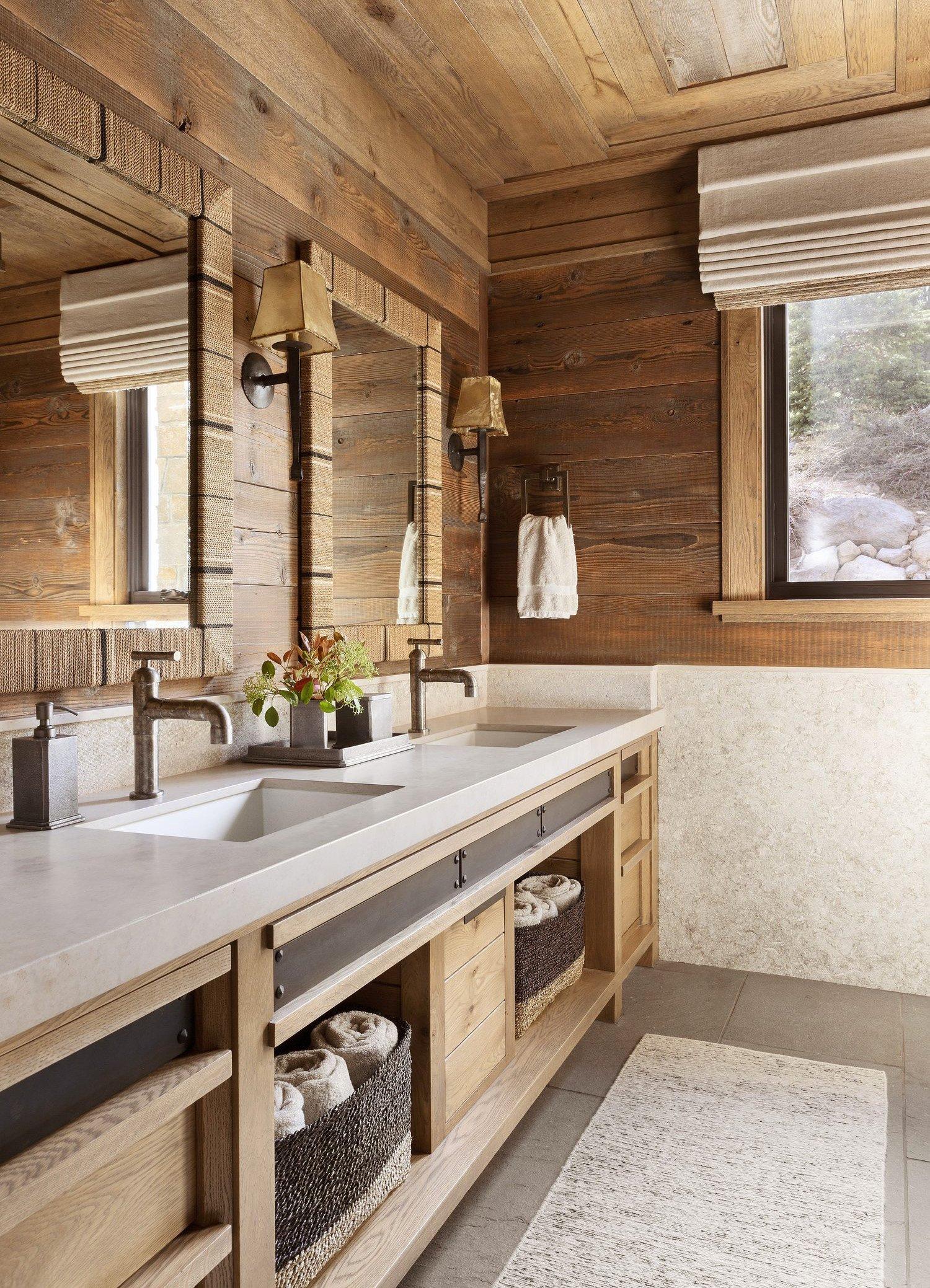 Install‌ wooden paneling for a warm and inviting​ wooden bathroom ‍retreat