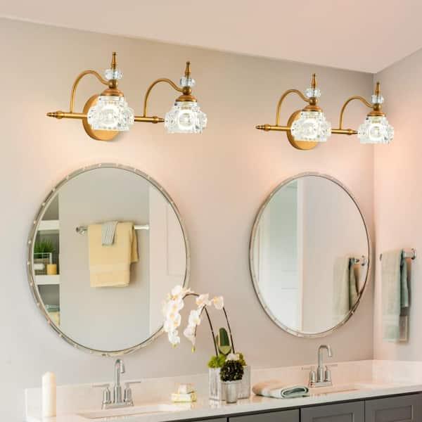 Create a ‌unique lighting scheme using vintage fixtures in your eclectic bathroom