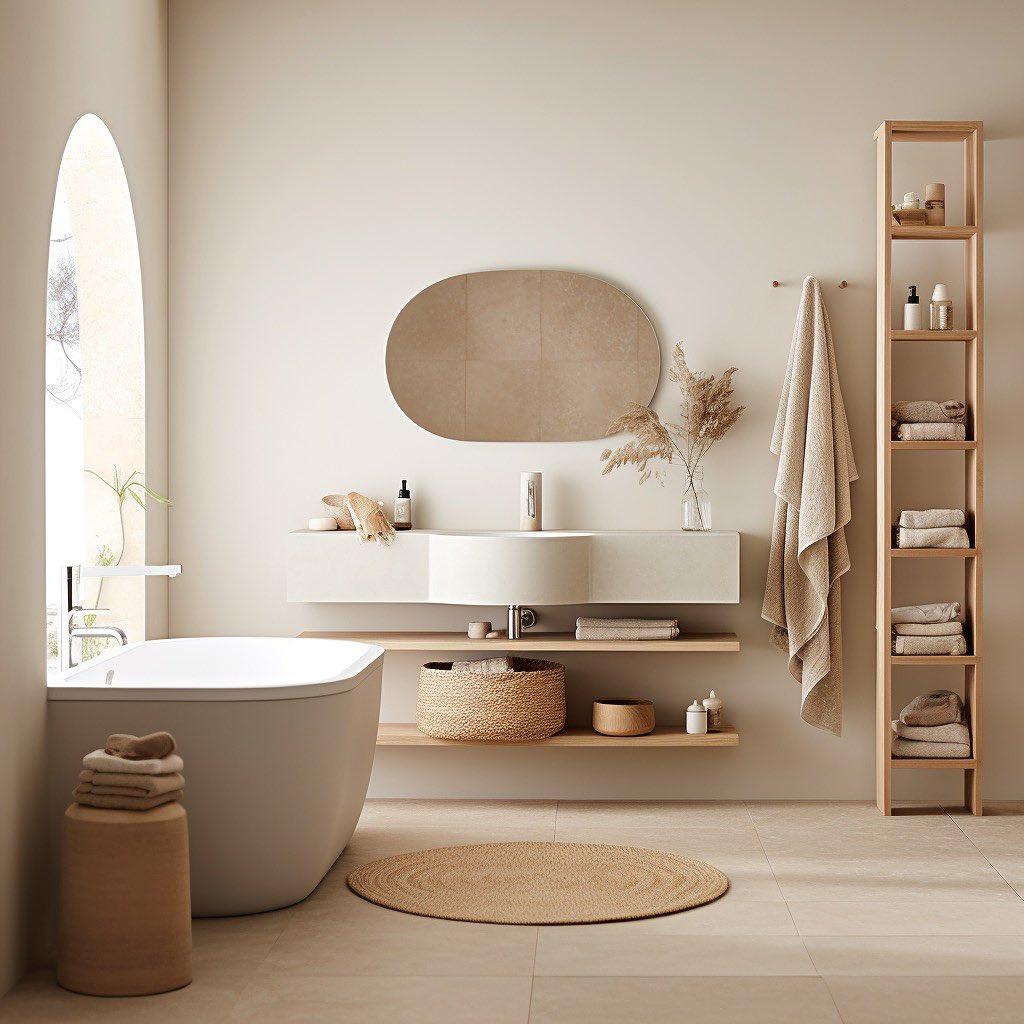 Adopt open shelving ⁤for stylish storage solutions in modern bathrooms