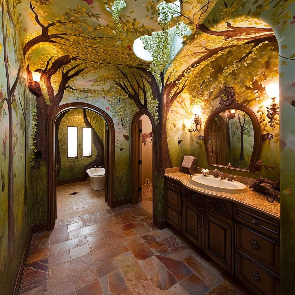 Fantasy Forest: Create a lush bathroom with nature-inspired decor