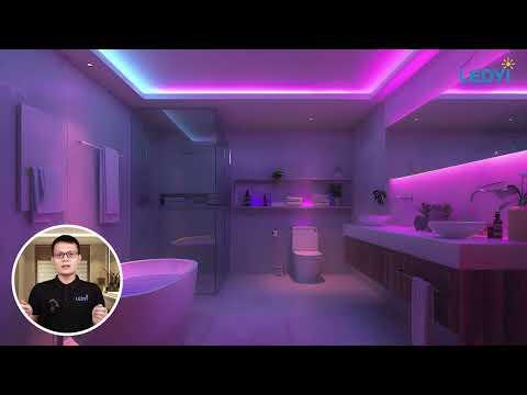 Color-changing LED lighting for ⁣mood customization in your modern bathroom