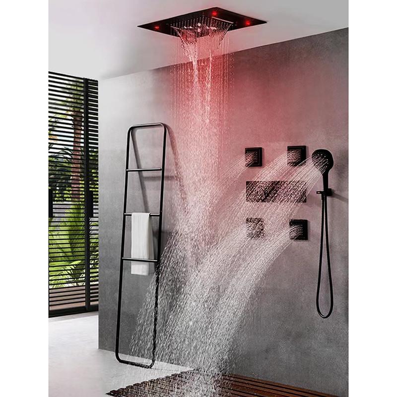 Spa-like features,⁤ such​ as rain showers, elevate​ your modern ⁢bathroom luxury