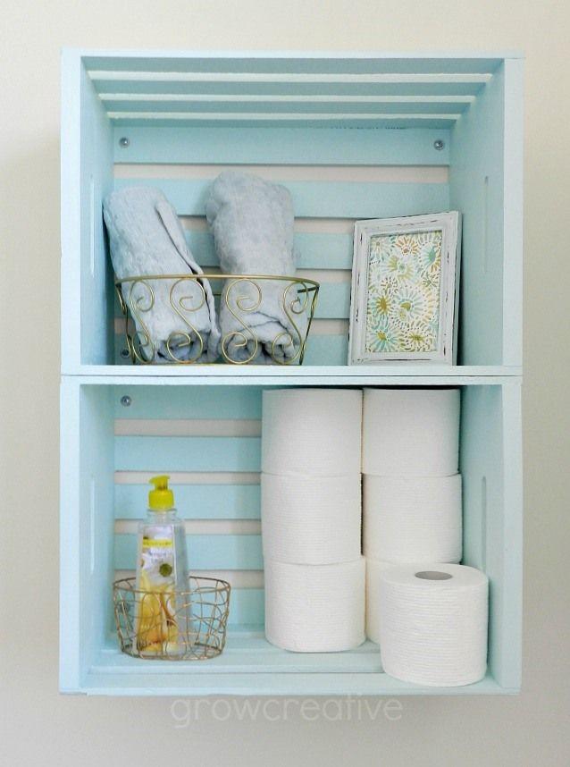 Use wooden crates ‍for an eco-friendly storage option in your boho bathroom