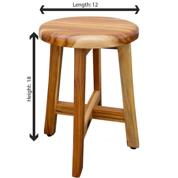 Add a wooden ​bathroom ‌stool for extra‍ seating