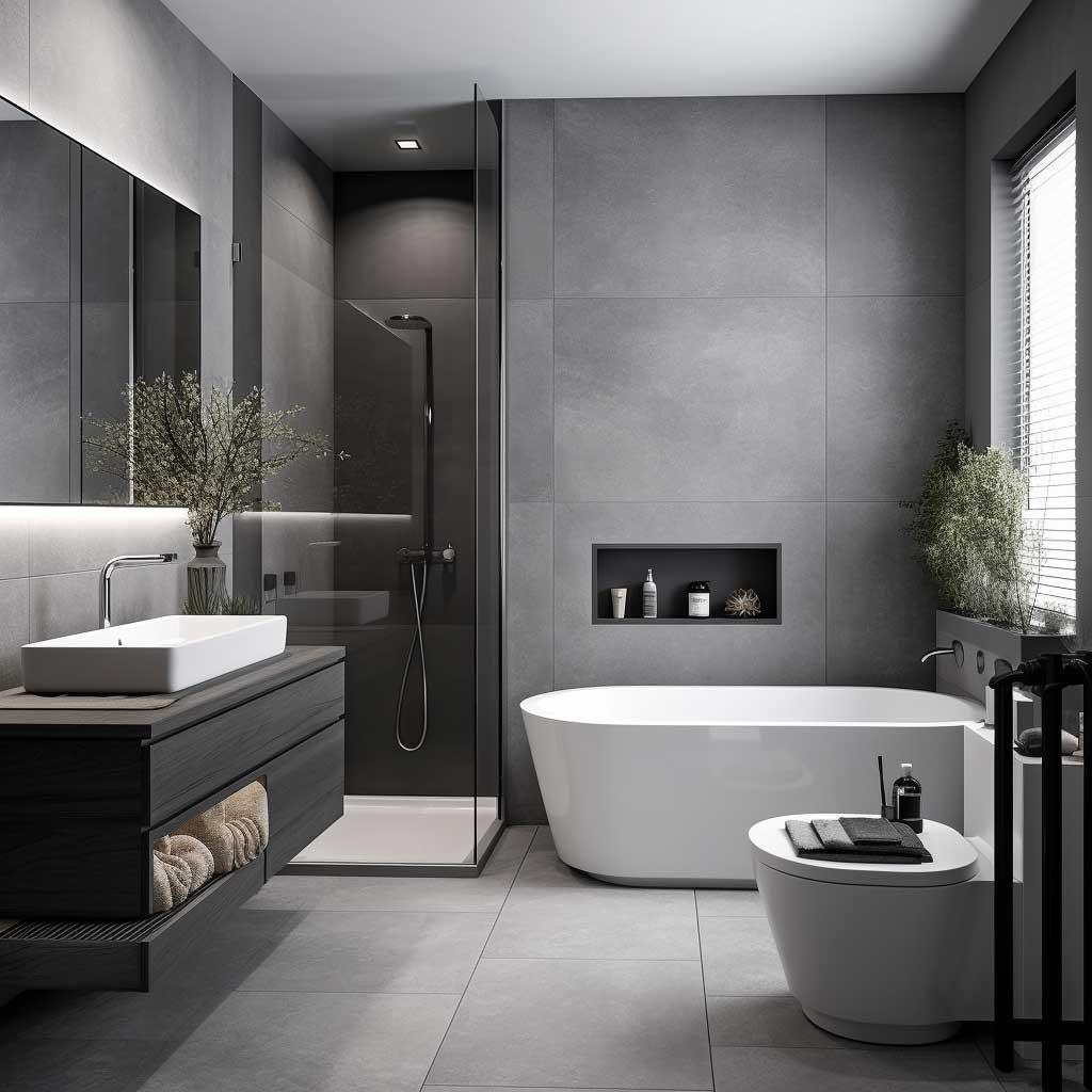 Minimalist⁣ designs create uncluttered space in contemporary ⁣modern bathrooms