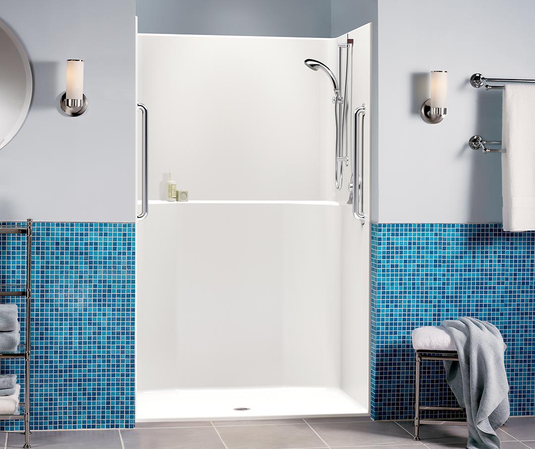 Walk-in showers provide accessibility and style in your modern bathroom