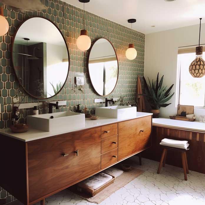 Vintage Accents Merging with‍ Modern Bathroom Trends